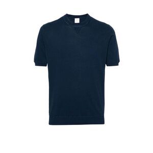 ELEVENTY Men's Short Sleeve Crew Neck T-Shirt Men BLUE T-Shirts